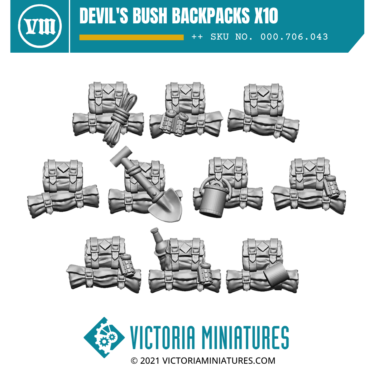 Devil's Bush Backpacks x10