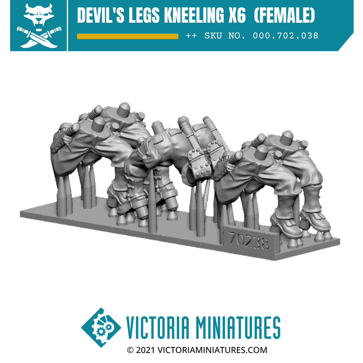 Devil's Legs Kneeling x6  (Female)