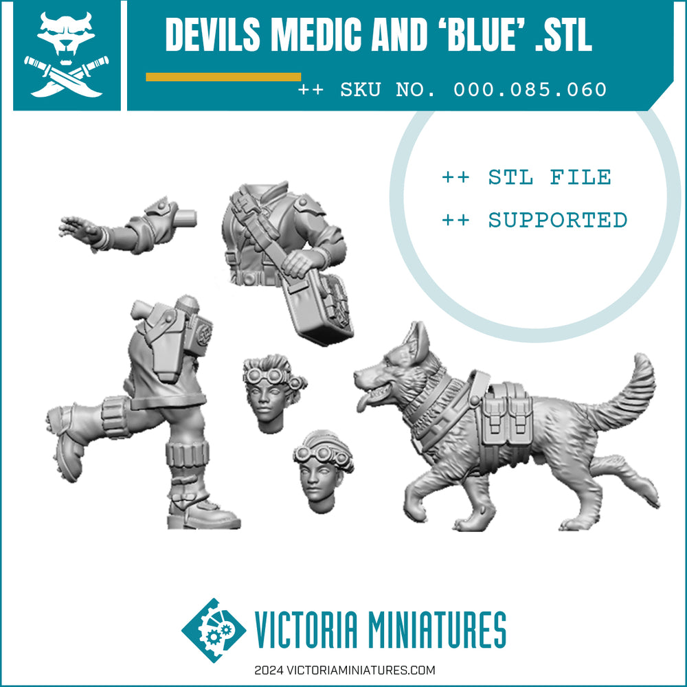 Devils Medic and 'Blue' .STL Download