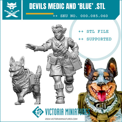 Devils Medic and 'Blue' .STL Download