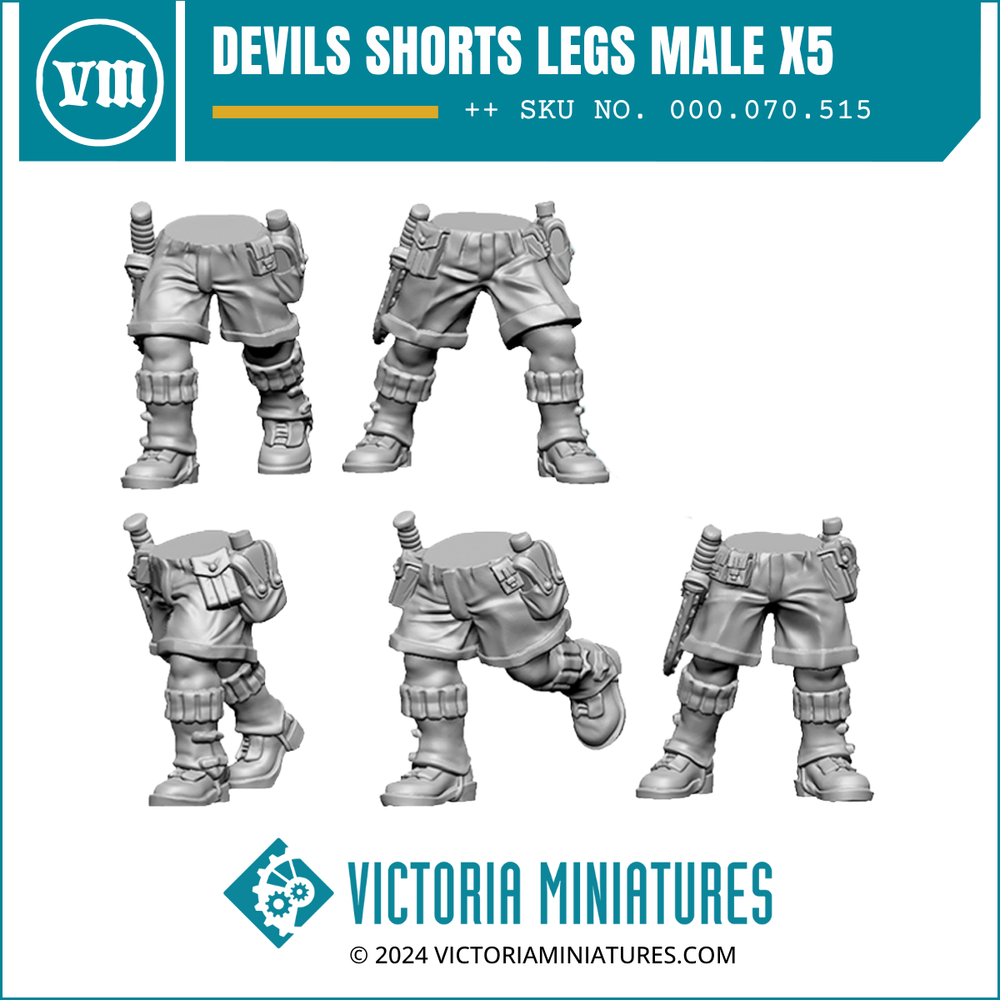 Devils Shorts Legs Male x5