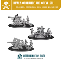 Devils Ordnance and Crew .STL Download Victoria Miniatures