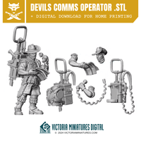 Devils Comms Operator Kit .STL Download Victoria Miniatures