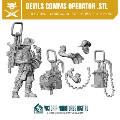 Devils Comms Operator Kit .STL Download Victoria Miniatures