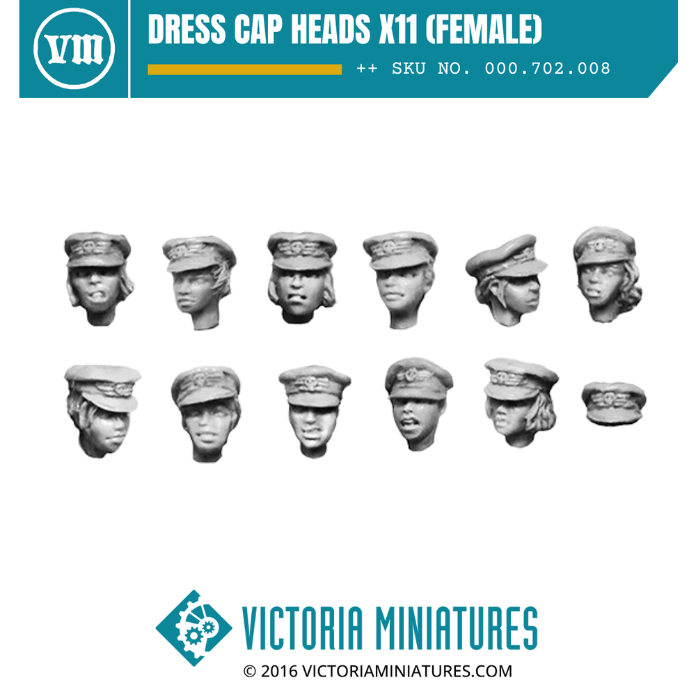Dress Cap Heads x11 (Female)