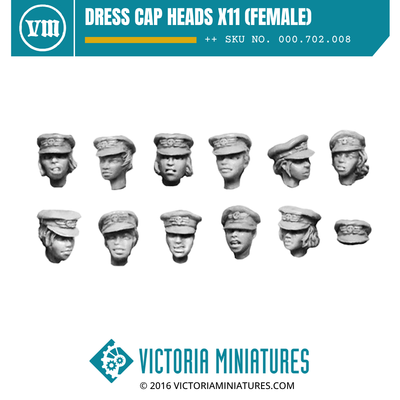 Dress Cap Heads x11 (Female)