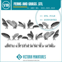 Ferns and Grass. STL Download