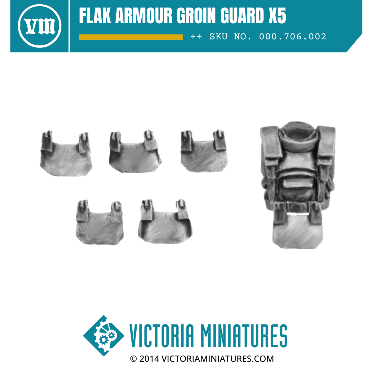 Flak Armour Groin Guard x5