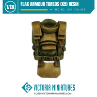 Flak Armour Torsos (x5) Resin