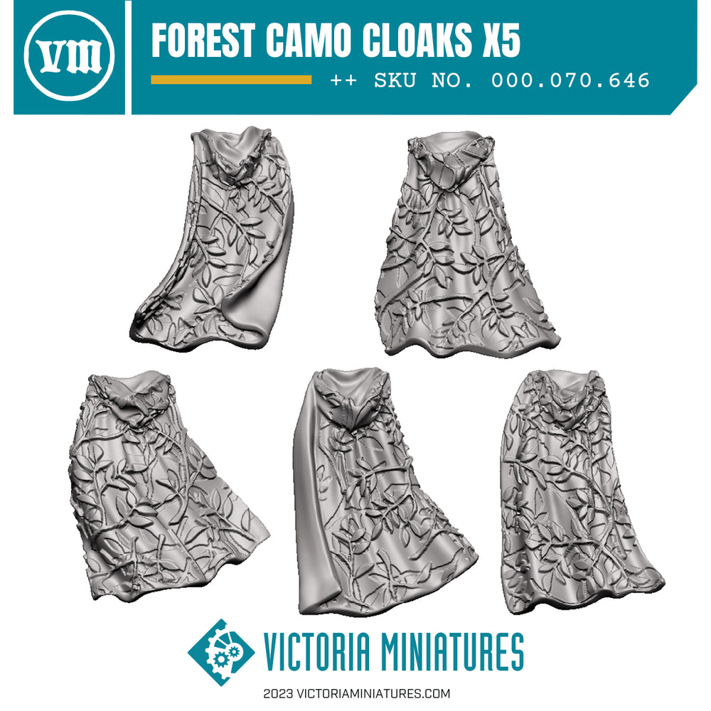 Forest Camo Cloaks x5