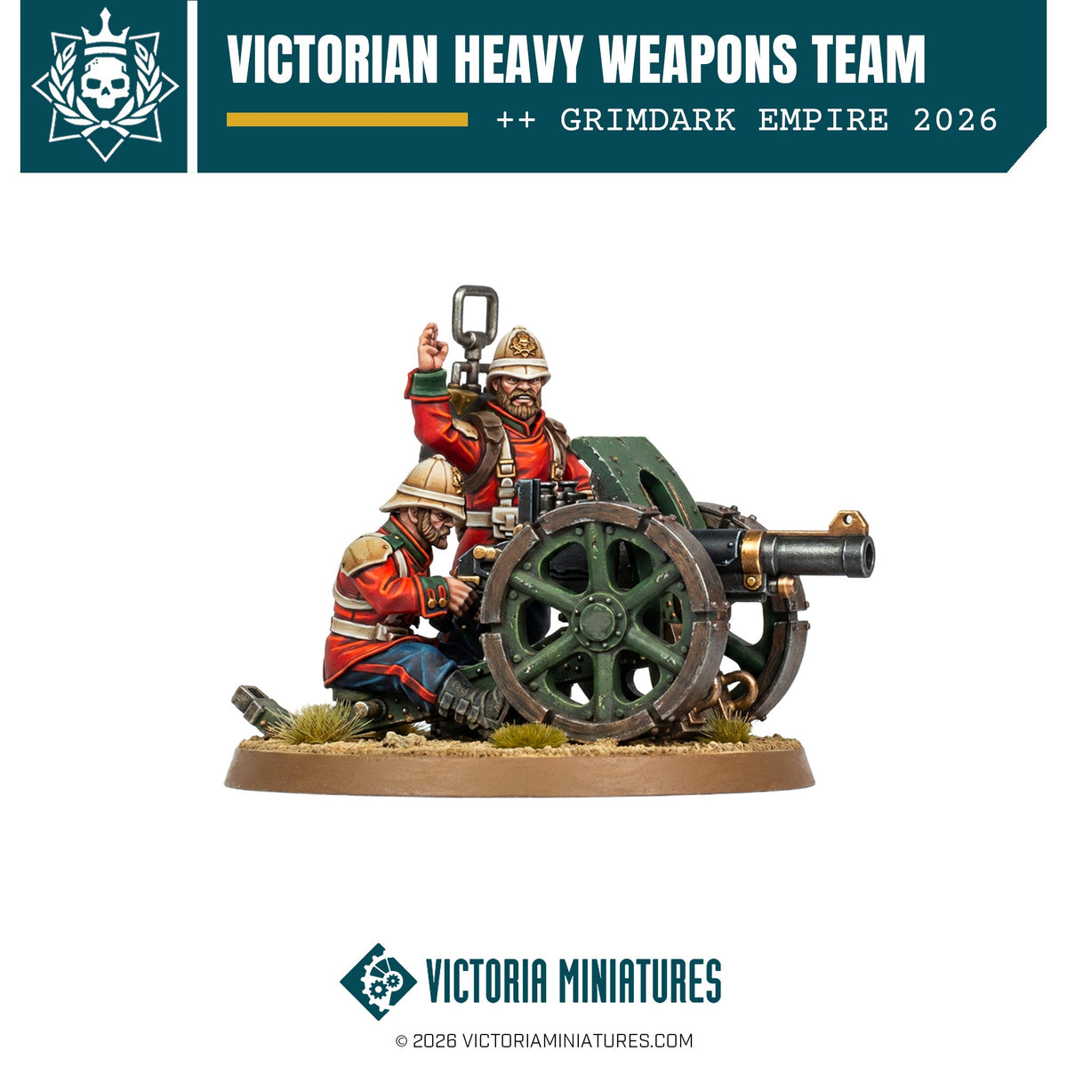 Victorian Heavy Weapons Team Victoria Miniatures