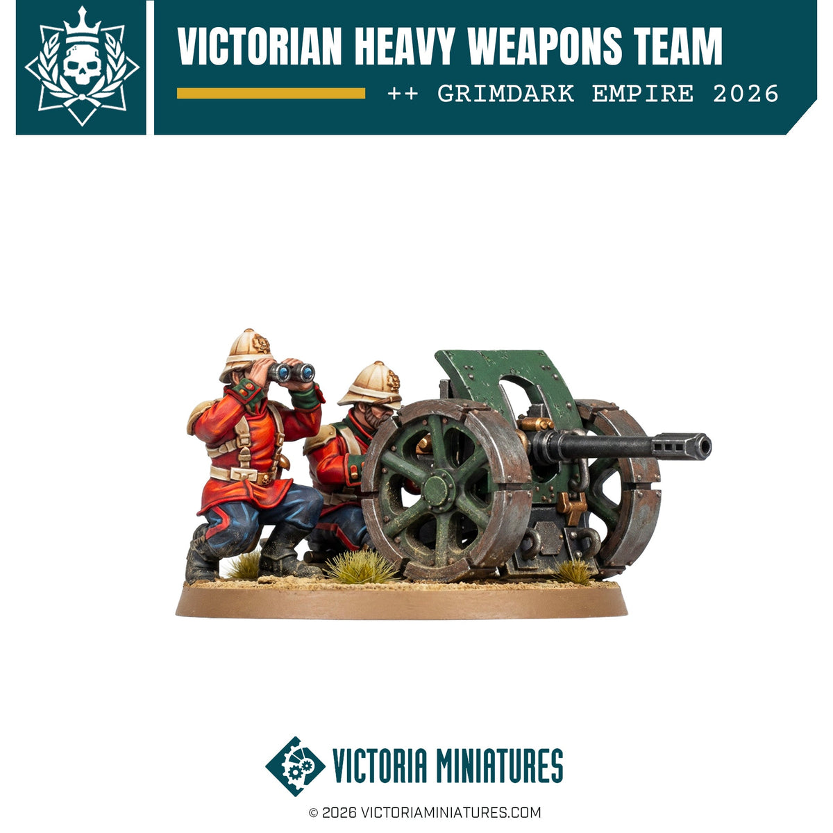 Victorian Heavy Weapons Team Victoria Miniatures