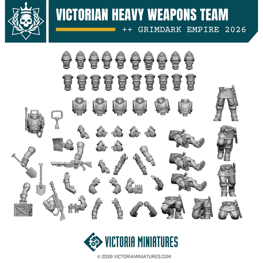 Victorian Heavy Weapons Team Victoria Miniatures