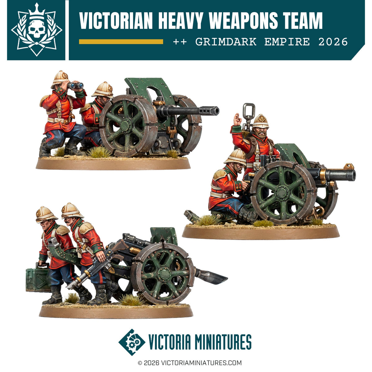 Victorian Heavy Weapons Team Victoria Miniatures