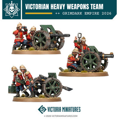 Victorian Heavy Weapons Team Victoria Miniatures