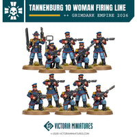 Tannenburg 10 Woman Firing Line Victoria Miniatures