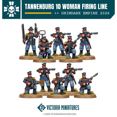 Tannenburg 10 Woman Firing Line Victoria Miniatures