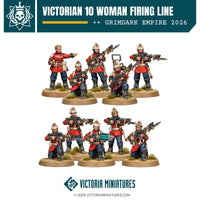 Victorian 10 Woman Firing Line Victoria Miniatures