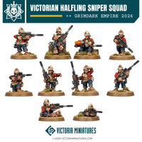 Victorian Halfling Sniper Squad Victoria Miniatures