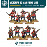 Victorian 10 Man Firing Line Victoria Miniatures