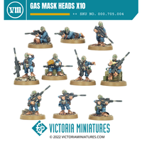 Gas Mask Heads x10