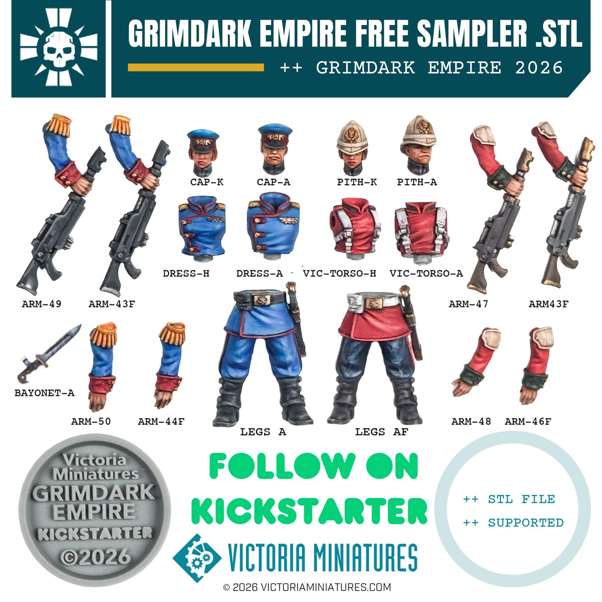 Grimdark Empire FREE Sampler Kit Victoria Miniatures