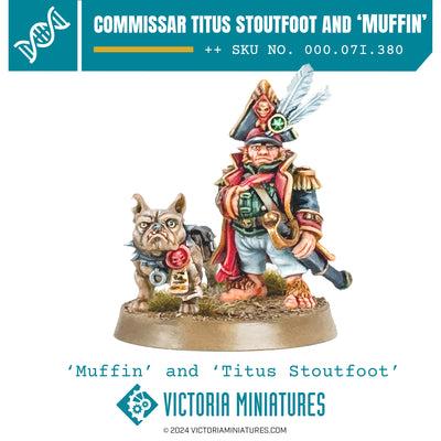 Miniature figure of a Halfling Commissar