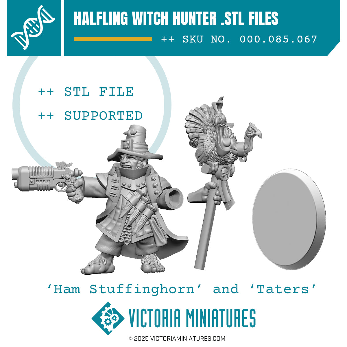 Halfling Witch Hunter. STL Download