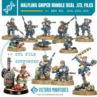 A collection of digitally created miniature figures for tabletop gaming