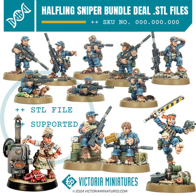 A collection of digitally created miniature figures for tabletop gaming