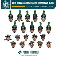 Halfling Shako and Kilmarnock Heads x20 Victoria Miniatures