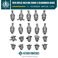 Halfling Shako and Kilmarnock Heads x20 Victoria Miniatures