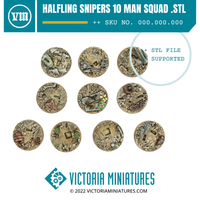Halfling Snipers 10 Man Squad .STL Files