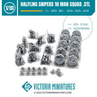 Halfling Snipers 10 Man Squad .STL Files