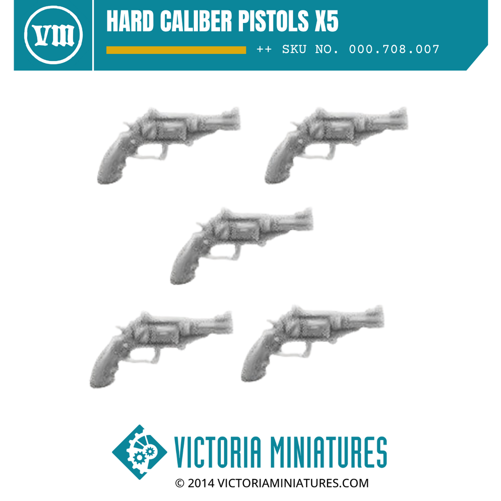 Hard Caliber Pistols x5
