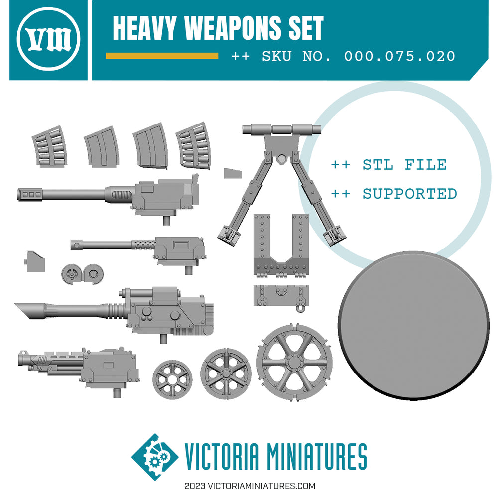 Heavy Weapon Set .STL Download