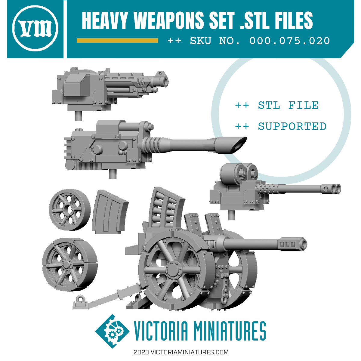 Heavy Weapon Set .STL Download