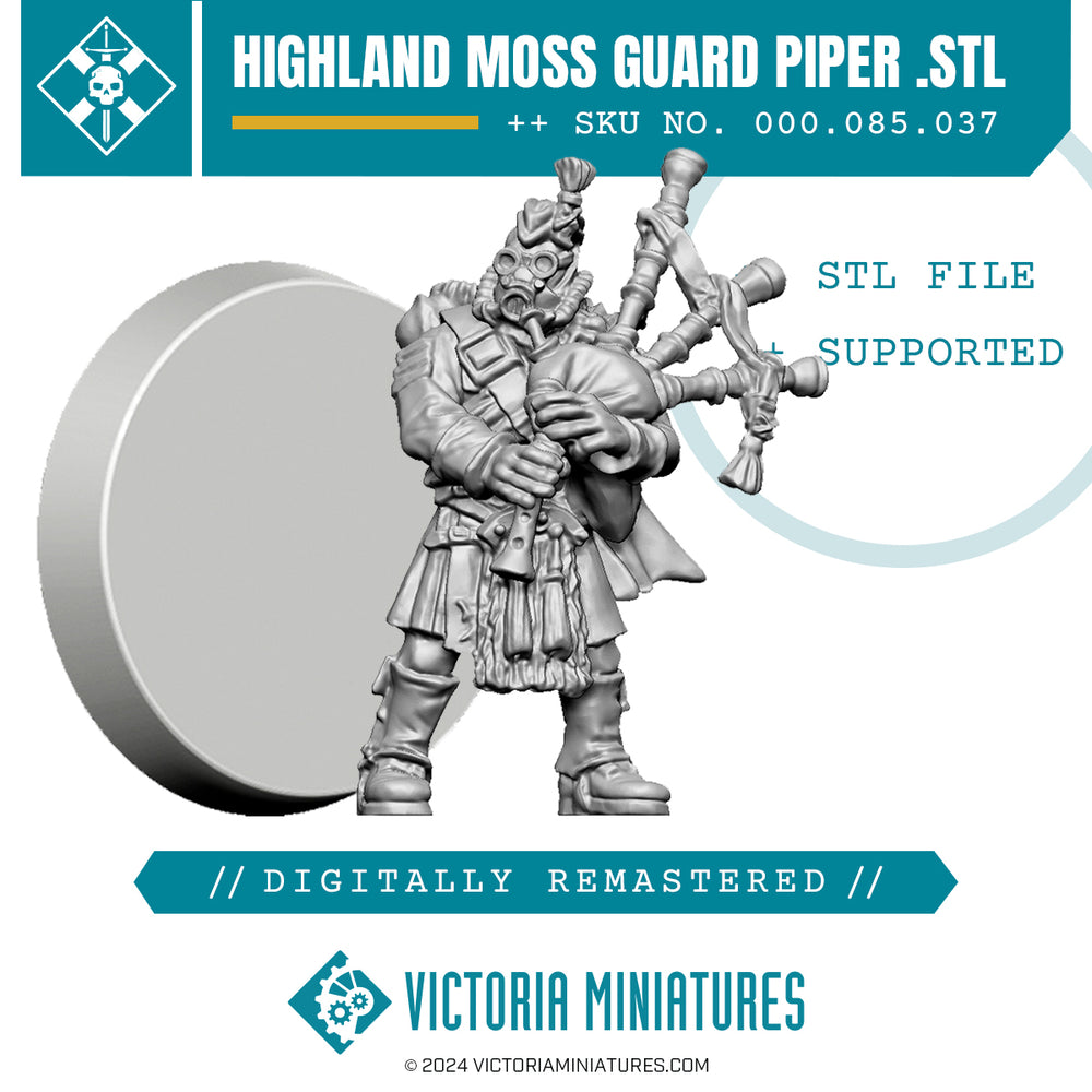 Highland Moss Guard Piper .STL Download