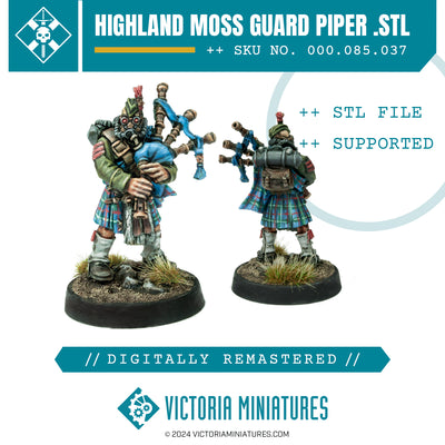 Highland Moss Guard Piper .STL Download