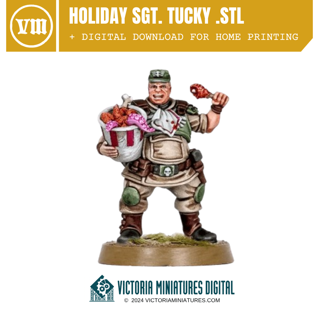 Holiday Sgt. Tucky .STL Download Victoria Miniatures