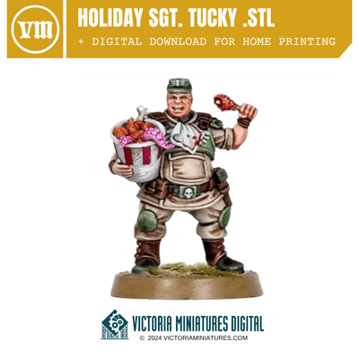 Holiday Sgt. Tucky .STL Download Victoria Miniatures