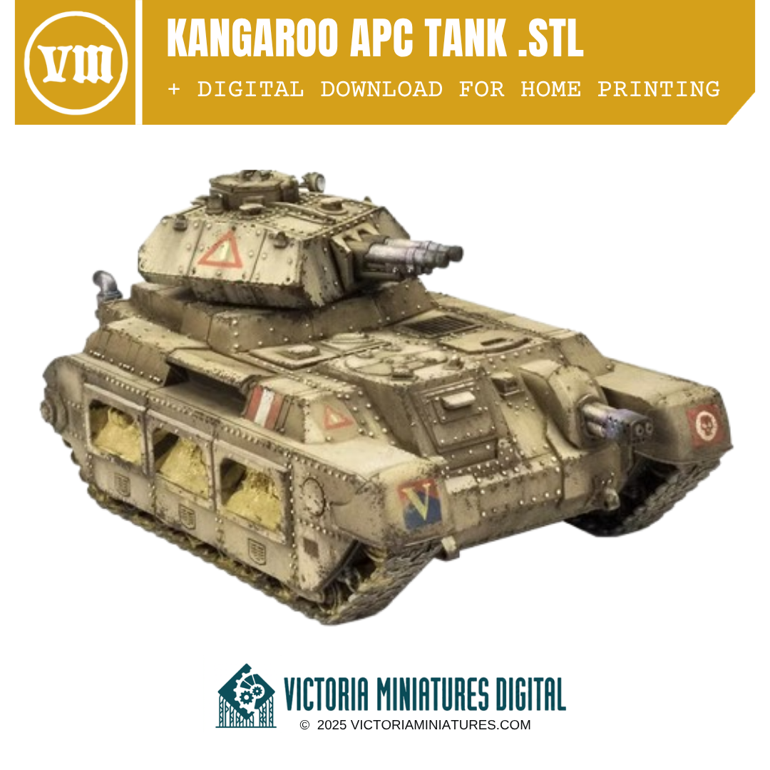 Kangaroo APC Tank .STL Download Victoria Miniatures