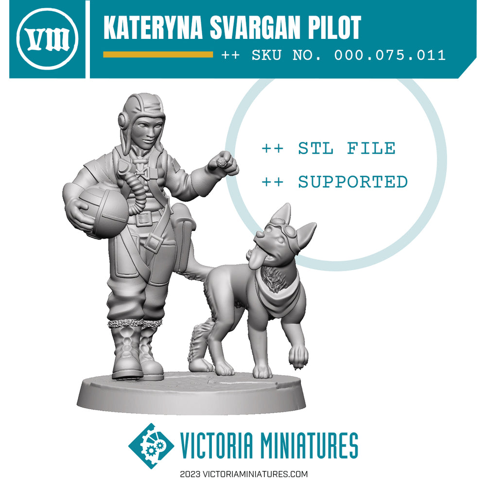 'Kateryna and Sergiy' Svargan pilot .STL Download