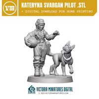'Kateryna and Sergiy' Svargan pilot .STL Download Victoria Miniatures