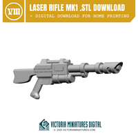 Laser Rifle MK1 .STL Download Victoria Miniatures