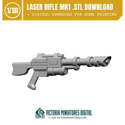 Laser Rifle MK1 .STL Download Victoria Miniatures