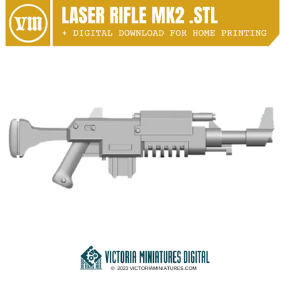 Laser Rifle MK2 .STL Download Victoria Miniatures