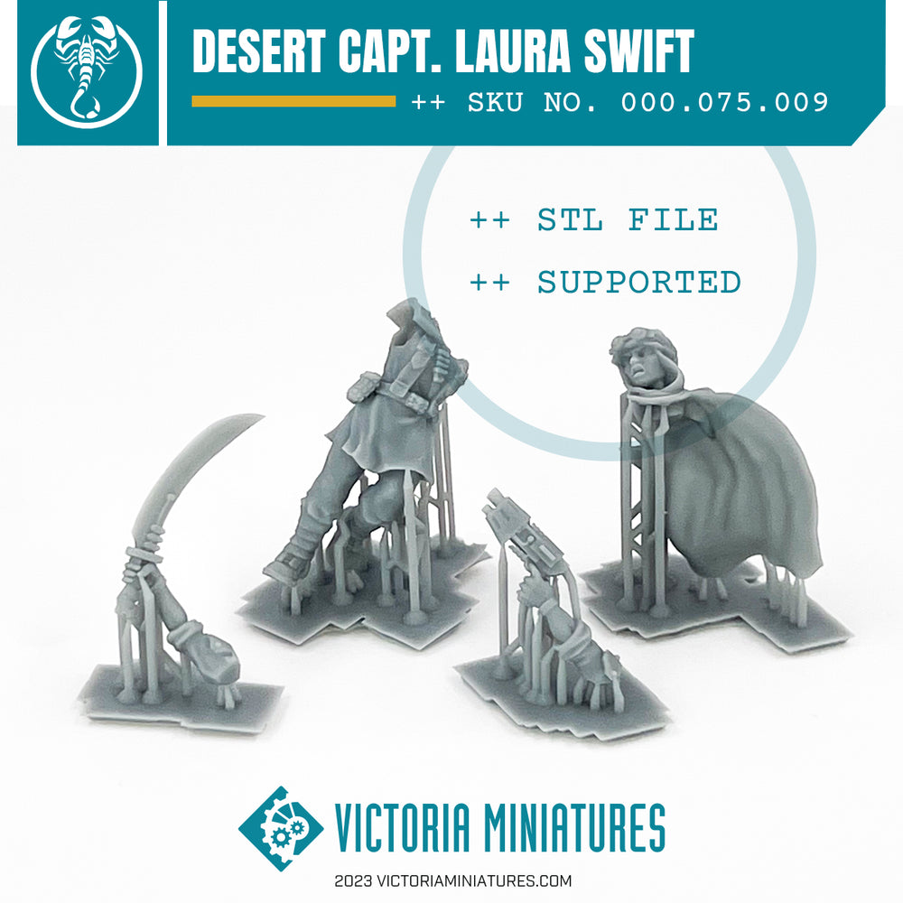 Desert Scorpions Capt. Laura Swift .STL Download