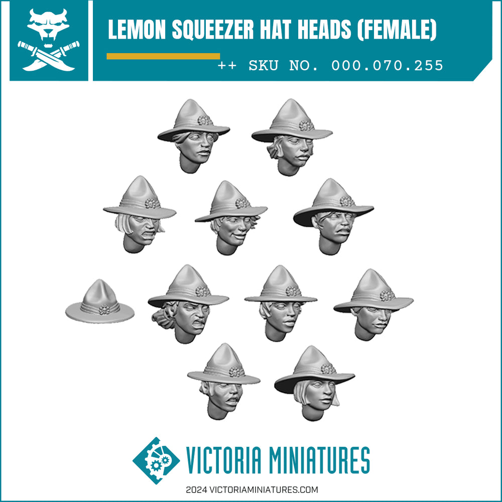 Lemon Squeezer Hat Heads Female x10