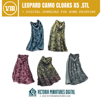 Leopard Camo Cloaks x5 .STL Download Victoria Miniatures